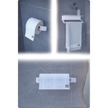 Metal 3’lü Set | Tuvalet Kağıtlık, Havlu Askısı ve Kağıt Havluluk | Paslanmaz, Yüksek Taşıma Kapasiteli, Modern Şık Tasarım