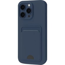 Apple iPhone 16 Pro Kılıf Kartlıklı Soft Silikon Azn-Kelvin