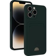 Apple iPhone 13 Pro Kılıf Kartlıklı Soft Silikon Azn-Kelvin