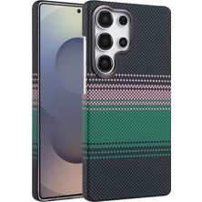 Samsung Galaxy S23 Ultra Kılıf Kevlar Şık Görünüm Magesafe Özellikli Azn-Vga-Mgsf