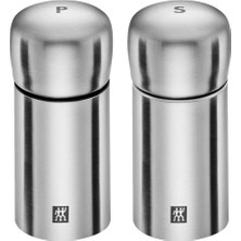 Tuz-Karabiber Değirmen Seti, Paslanmaz Çelik, Gümüş Rengi, 100 ml