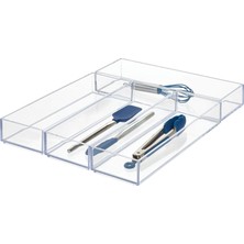 Çekmeceler, Mutfak ve Banyo Organizasyonu, Çatal Bıçak Takımı, Spatula, Aletler, Büyük, 4 Adet