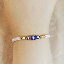 Crystal Atelier Nazar Boncuklu Kelebek Bileklik,kelebek Nazar Boncuklu Makrome Örgü Bileklik, Nazar Boncuklu Bileklik, Kelebek Bileklik, Makrome Bileklik, Şans Bilekliği, Kadın Bileklik, Örgü Bileklik
