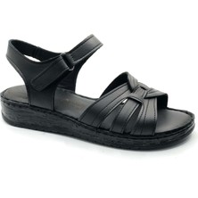 Kocamanlar 8712 Hakiki Deri Comfort Ortopedik Kadın Sandalet