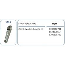 FKK1328 - Motor Takozu Arka Dacıa Logan Sandero Clıo Iıı Modus Kangoo Iıı 1,4 1,6 1,5 Dcı