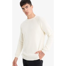 DeFacto Standart Fit Bisiklet Yaka Basic Uzun Kollu Triko Kazak A8458AX25WN