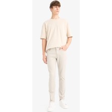 DeFacto %100 Pamuk Pedro Slim Fit Dar Kalıp Normal Bel Dar Paça Jean Pantolon F9796AX25AU