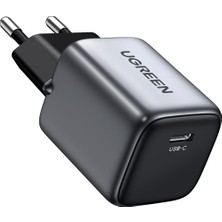 Ugreen Nexode GaN 2 Mini 20W Type-C PD Hızlı Şarj Cihazı Space Gray