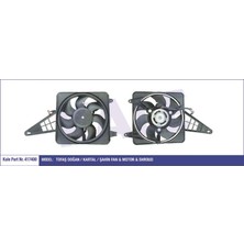 KALE-417400 - Fan Motoru Fıat/tofaş Kartal Şahin M131-DKS 88=> (160W 300MM 12V) <kablolu> Davlumbazlı