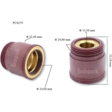 PC0279 S125 Plazma Kesim Nozulu Vidalı Uzun Ömürlü Trafimet