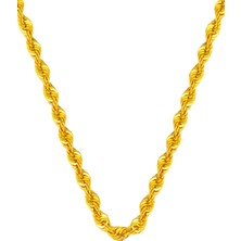 Burma Zincir Kolye 14 Ayar Altın (6 mm Enli) 60 Cm.