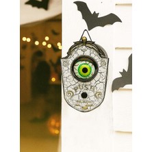 Parti Adresi Halloween Hareketli Göz Kapı Zili Cadılar Bayramı Işıklı Sesli Parti Dekoru