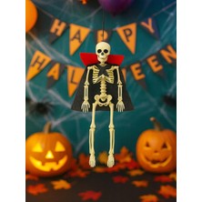 Parti Adresi Cadılar Bayramı İskelet Damat Figürlü Asılabilir Halloween Parti Dekoru 36 cm
