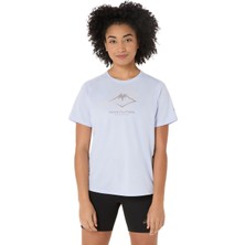 Asics Fujitrail Logo Ss Top Kadın Mavi Tshirt 2012D314-400