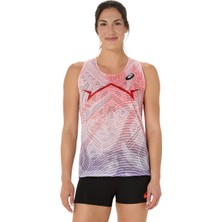 Asics Metaspeed Singlet Kadın Kırmızı Atlet 2092A531-605