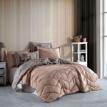 Hobby Comfort Yorgan Seti -Çift Kişilik - Tully Kahve