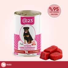 @23 Yetişkin Köpek Konservesi Kuzu Eti Aromalı 415 gr Yüksek Lezzetli Tam Besin