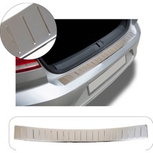 Volkswagen Passat B8 Sd Uyumlu 2015 ve Üzeri Krom Arka Tampon Üstü Koruma Paslanmaz Çelik