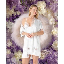 Lıly Blanca 3006 Kadın Fantazı Gecelık ve Sabahlık Set Takımı