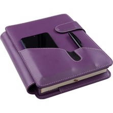 2K 2026 YENİ YIL Tarihli Günlük Çizgili 17X24 cm Iç Ajandalı Telefon Kılıfı Kapaklı Deri Organizer