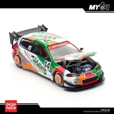 Pop Race PR64-0128 1/64 Pandem EG6 Metallic Jaccs