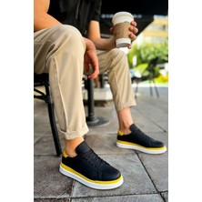 CH979 - Santoni Gbt Spor Erkek Ayakkabı Sıyah/sarı