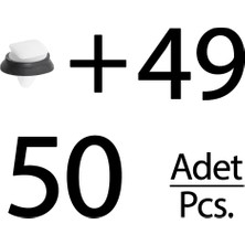 Alpha Auto Part Fiat Ducato, Ram Promaster Için Çevre Bant Klips- 50 Adet