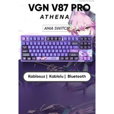 Vgn V87 PRO Rgb Gaming Kablosuz Mekanik Klavye Gasket (2.4ghz Kablosuz, Bluetooth, Kablolu Usb-C)