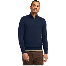 Timberland TB0A2BMX Williams River Cotton Yd 1/4 Zip Sweater Lacivert Erkek Sweatshirt