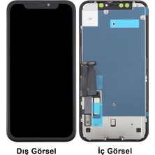 Teknonet  iPhone XR Uyumlu GX Oled Lcd+Dokunmatik+Çıtalı (Siyah) NT-97466
