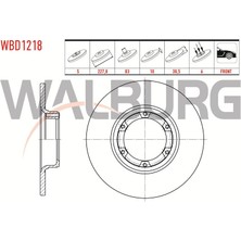 WALBURG-WBD1218 - Fren Disk Ön R12