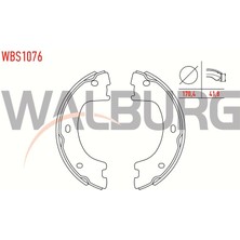 WALBURG-WBS1076 - El Fren Balatası Çift Teker Crafter 06>16 / Sprınter 06>