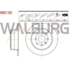 WALBURG-WBD1185 - Fren Disk Arka Vectra B 95>  4 Bijon 270MM