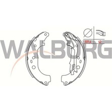 WALBURG-WBS1029 - Kampana Balata Lınea 07> Fıorıno 08> Qubo 08> Punto Evo 09> Punto 99>12 Punto Van Grande Punto / Bıpper 08> / Nemo 08> / Corsa E 14> Corsa D 06> Adam 13> 228×40