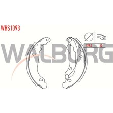 WALBURG-WBS1093 - Kampana Balata P206 + Te3 09> P206 98> 180×32
