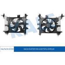 KALE-347205 - Fan Motoru Davlumbazl Logan Duster 360W 12V