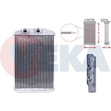 VEKA-41-3513B - Kalorifer Radyatörü Brazing Kangoo Iıı 09=> Master Iıı 4mm Pin