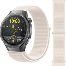 Huawei Watch Gt5 Pro 46MM Ile Uyumlu Ayarlanabilir Cırt Cırtlı Yumuşak Spor Kumaş Örgü Kordon