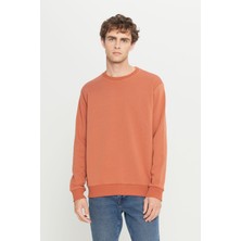 Altınyıldız Classics Erkek Açık Kahve Standart Fit Normal Kesim Içi Polarlı 3 Iplik Bisiklet Yaka Sweatshirt