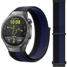Huawei Watch Gt5 Pro 46MM Ile Uyumlu Ayarlanabilir Cırt Cırtlı Yumuşak Spor Kumaş Örgü Kordon