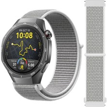 Huawei Watch Gt5 Pro 46MM Ile Uyumlu Ayarlanabilir Cırt Cırtlı Yumuşak Spor Kumaş Örgü Kordon