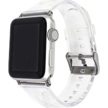 ​​​watch 40MM Krd-13 Şeffaf Uyumlu Kordon Zıvo - Renksiz