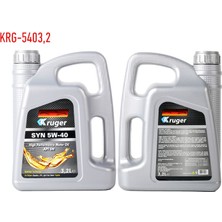 KRUGER-KRG-5403,2 - 5W40 Motor Yağı 3.2 Litre x 4 Full Sentetik