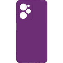 Xiaomi Poco X5 Pro Kılıf Zıvo Biye Silikon-Mor