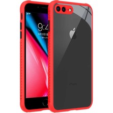 iPhone 8 Plus Kılıf ​​zıvo Kaff Kapak-Kırmızı