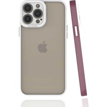 iPhone 13 Pro Max Kılıf Zıvo Mima Kapak-Mürdüm