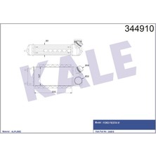 KALE-344910 - Turbo Radyatörü Ford Fıesta Vı 1.6tdcı 08=> [brazıng] [300X147X80]