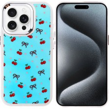 iPhone 15 Pro Max Kılıf Airbag Tasarımlı Zıvo Hadra Kapak - Kiraz