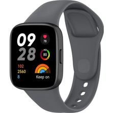 Xiaomi Redmi Watch 3 Uyumlu Krd-81 Uyumlu Kordon Zıvo - Koyu Gri