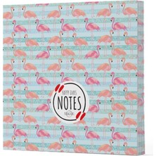 Flamingo 1 - Çizgisiz Yan Boyamalı Defter